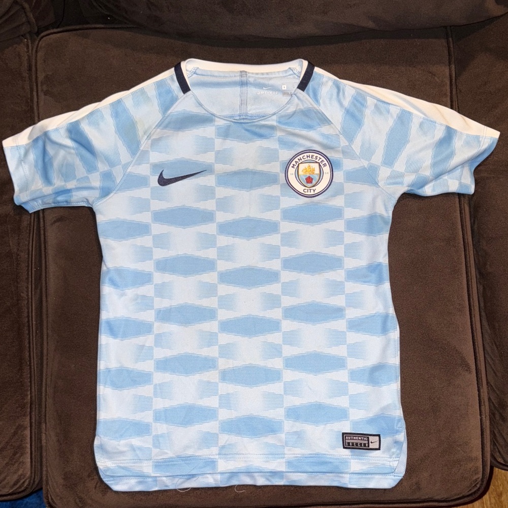 Nike Kids Light Blue Manchester City Jersey